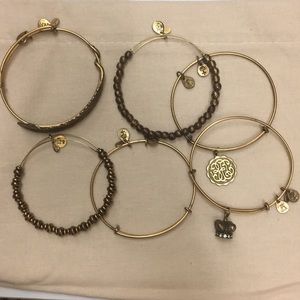 Alex & Ani Stack of 6 bracelets